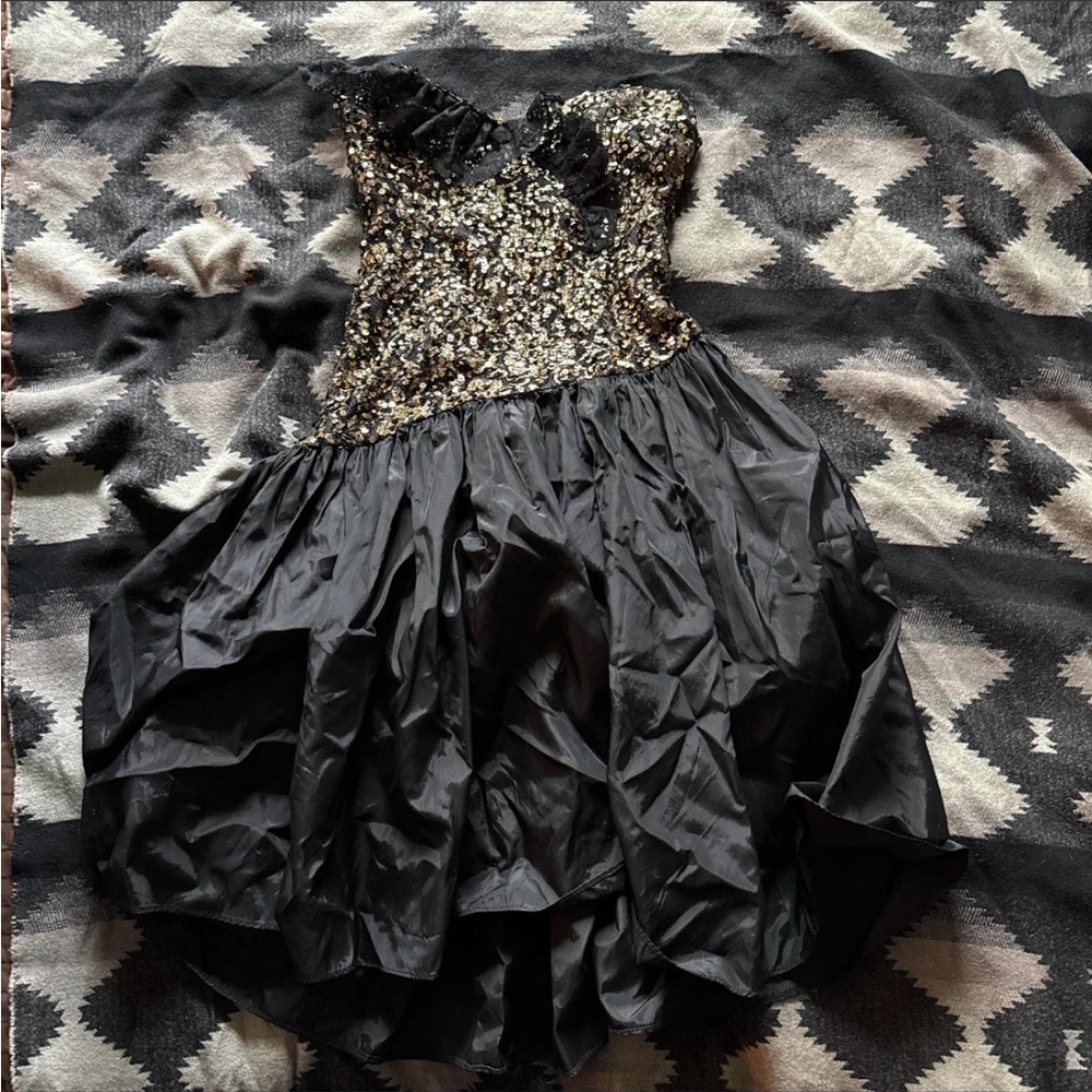 80s Vintage Prom Dress